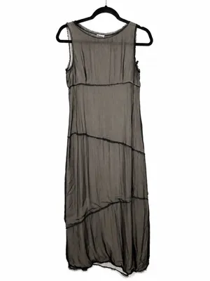 Moschino Cheap and Chic Vintage Sheer Black Maxi Dress Small 90s Goth Designer thumbnail 2