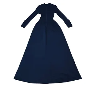Vtg Angela Lanza for Jonathan Phillips Navy Long Sleeve Knit Dress Womens thumbnail 2