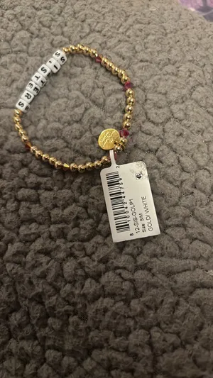 BaubleBar NWT Little Words Project - SISTERS Gold Filled and Crystal thumbnail 4