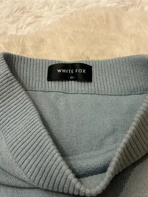 White Fox blue sweater mini skirt woman’s size XS thumbnail 2