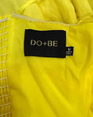 DO+BE Yellow Strapless Tiered Ruffle Mini Dress thumbnail 5