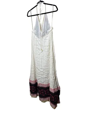 Free People Cubana Border Print Halter Maxi Dress NWT Medium thumbnail 9
