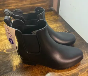 A New‎ Day Black Rain Boots Size 6W thumbnail 1