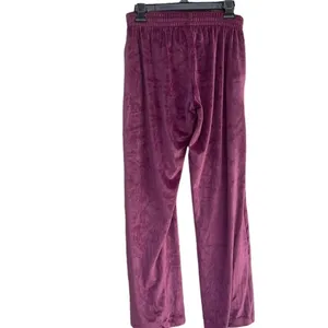 PINK Victoria Secret purple velour lounge pants size small thumbnail 2
