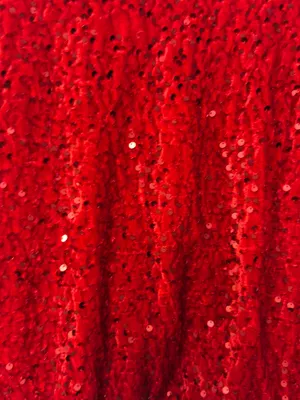 Source Unknown NWOT Red Sequin Bow-Tie Crop Jacket - Women's Sz Med thumbnail 5