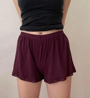 Tommy John maroon soft shorts thumbnail 1