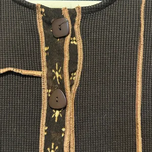 Vintage‎ patchwork cardigan size S Brown thumbnail 4