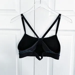 Lululemon Rise and Run Bra Mini Trax Deep Green Black Racerback Sports Bra thumbnail 4