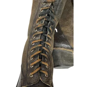 Sam Edelman Dupree Lace Up Combat Boots Black Leather Shearling Lined Edgy 8 thumbnail 11