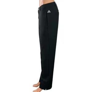 Adidas Solid Golf Women's Black High Rise Straight Leg Trousers Pants Size L thumbnail 2