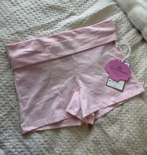 Baby Pink Foldover Mini Shorts Size M thumbnail 1