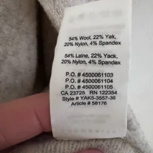 Aritzia Community Open-Front Gray/Cream Dolman Sleeve Cardigan (Wool/Yak) thumbnail 6