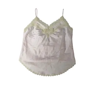 Paramount‎ Pink Satin Lace Cami Tap Shorts Pajama Set Vintage USA Small Coquette thumbnail 2