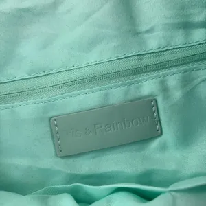 Iris & Rainbow Shoulder Bag Womens Large Green Quilted Puffer Zip Pockets thumbnail 6