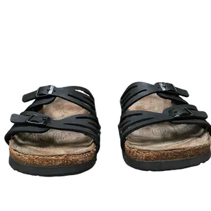 Birkenstock Granada Women's 8 Slides Sandals Size EU 39 Black Leather thumbnail 6