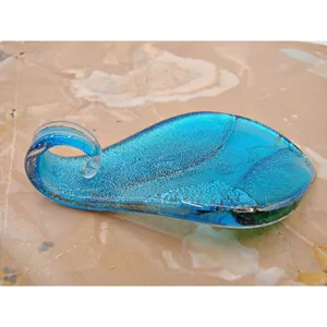 Blue Green Silver Fashion Glass Teardrop Pendant Jewelry Gifts Necklace Charm 2" thumbnail 5