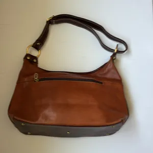 Brown Leather Shoulder Bag. A bit worn, but still in good condition. Adjustable. thumbnail 2