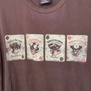 Harley Davidson Poker Brown Graphic Tee Shirt Size Medium Gainesville Florida thumbnail 2