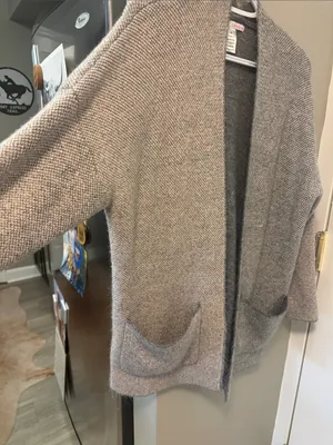 Anthropologie x Camaieu Metallic Knit Cardigan M thumbnail 5