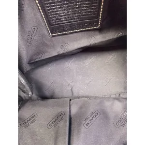 Coach Black Medium Leather Handbag thumbnail 7