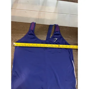 Gym shark athletic tank racer‎ back CS blue thumbnail 5