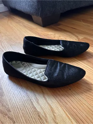 Birdies Women’s Black Haircalf Slip-On Flats Loafers Size 10 thumbnail 4