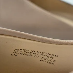 Michael Kors Womens Flex Pumps Size 9M Khaki Leather Pointed Toe Heels Work thumbnail 7