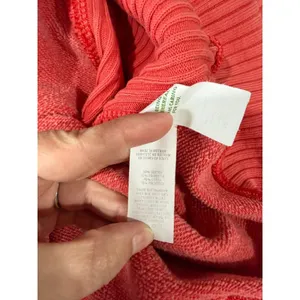 Aerie Mind In The Mtns Graphic Sweatshirt Coral Red Ribbed Oversized Medium thumbnail 8