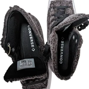 Converse Chuck Taylor All Star‎ Lugged Winter High Top Furry Knit Sneakers 7 thumbnail 9