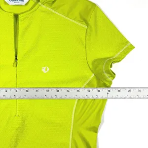 Pearl Izumi Medium Womens Hi-Vis Green Yellow Cycling Jersey‎ Half Zip EUC thumbnail 8