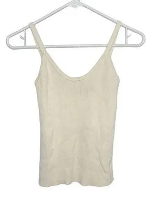 Y2K Moda cream knit tank top medium f thumbnail 1