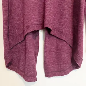 Free People Split Back‎ Turtleneck Small Marled Raglan Whimsical Grunge Emo Gobl thumbnail 5