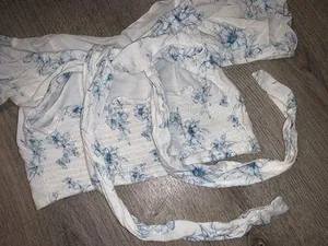 Lottie Moss White Blouse/Blue Flowers Small thumbnail 7