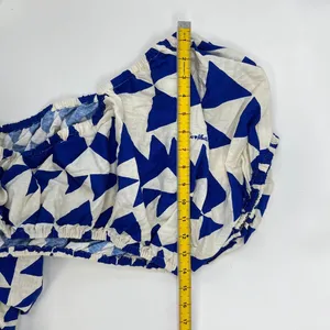 NWOT Farm Rio Linen-Blend Pitta Tiles Off-White One Shoulder Maxi Dress Size S thumbnail 12
