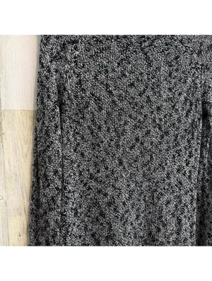 So Womens Small Black Marled Knit Sweater Long Sleeve Crew Neck Tunic Pullover thumbnail 3
