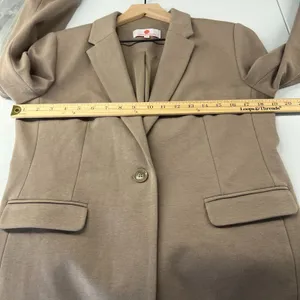 Samantha Brown Blazer‎ Jacket Womens Medium Brown Notch Lapel Single Breasted thumbnail 14