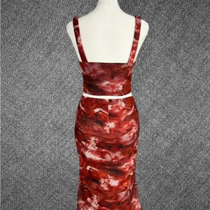 Red Marble Print Two Piece Set thumbnail 8