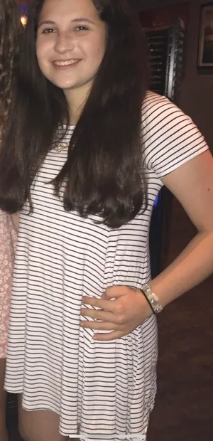 Old Navy T-Shirt Dress Striped thumbnail 2