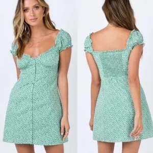 Princess Polly jexica ditsy floral puff sleeved mini dress thumbnail 2