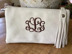 leather clutch❤️ free with purchase thumbnail 1