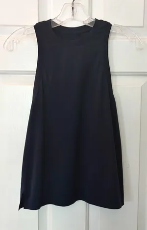 LuluLemon Navy High Round Neck Sleeveless A-Line Tank Top thumbnail 1