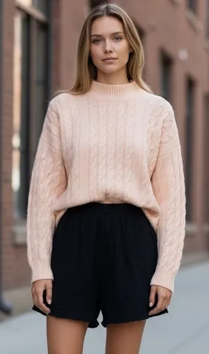 NWOT Chico's Luxe Cable Knit Sweater Super Soft Ivory Cashmere Blend US XL thumbnail 1