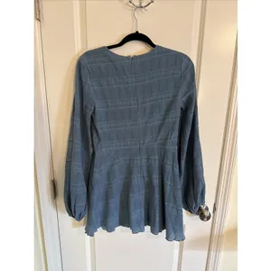 Revolve Tularosa Ryland Mini Dress Dusty Blue Size Small Boho thumbnail 3