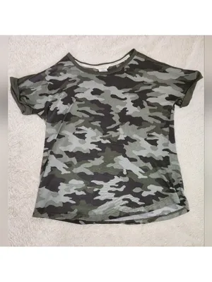 Lucky Brand Womens Green Camo Pajamas Lounge Top Sz Small & Bottoms Sz Small thumbnail 3