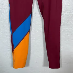 Cotopaxi Women S Maroon Orange Blue Mariposa Colorblock Leggings Athleisure thumbnail 2