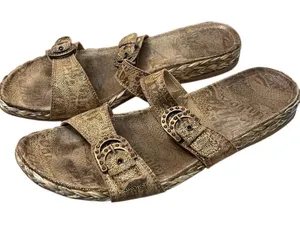 Stuart Weitzman Women's Slide Sandals Brown Size‎ 8.5 Elegant Design thumbnail 1