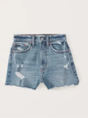Curve Live High Rise Mom Short - Abercrombie & Fitch thumbnail 2