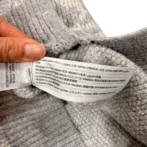 Abercrombie & Fitch Oversized Houndstooth V Neck‎ Sweater Vest Gray White Size S thumbnail 8