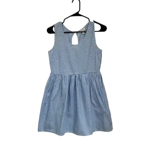 Lauren‎ James Bow Back Gingham Dress Blue Sleeveless Sundress XS Cottagecore thumbnail 2