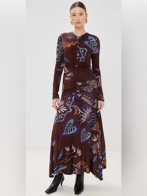 NWT FARM Rio Delicate Garden Long Sleeve Maxi Dress XS thumbnail 2